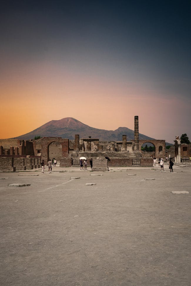 Ruinas arqueológicas de Pompeya en una excursión desde Roma