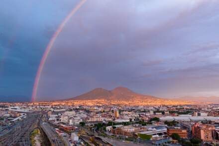El volcán Vesubio, ubicación y geografía